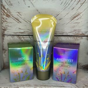 Global Beauty Care Gemstone Skincare Trio: Cleanse, Polish & Balance